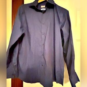 Michael Kors Men's Blue Button Shirt- Medium, Neck 15 1/2